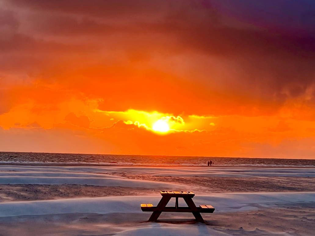 Amrum Sunset Amrum 2023, Beach Sunset (2) by derwahrehorst on DeviantArt