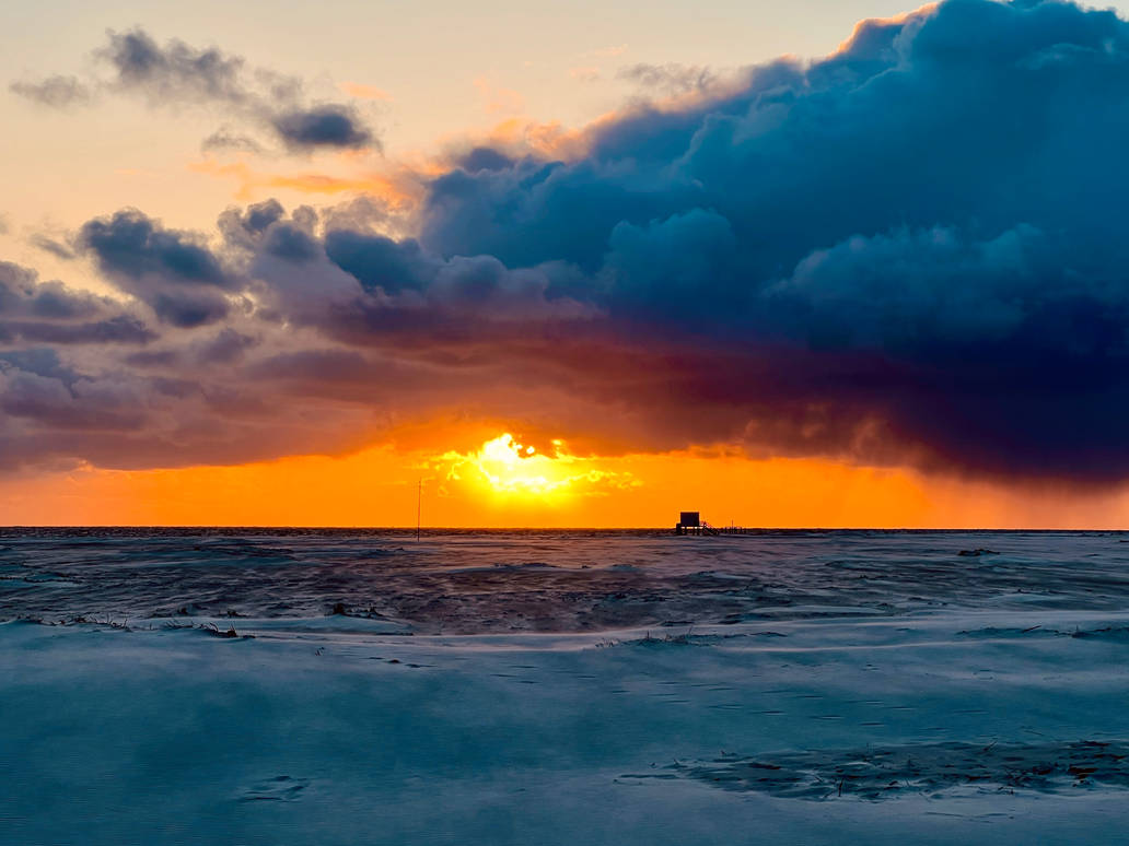 Amrum Sunset Amrum 2023, Beach Sunset (3) by derwahrehorst on DeviantArt