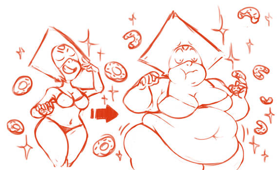 Peridot Eats Donuts And Gets Fat