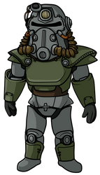 +Lineart n' Color Training+ T51B power armor