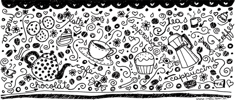 Mug Design - Doodles - Coffee by inkiu on DeviantArt Mug Design - Doodles - Coffee by inkiu on DeviantArt