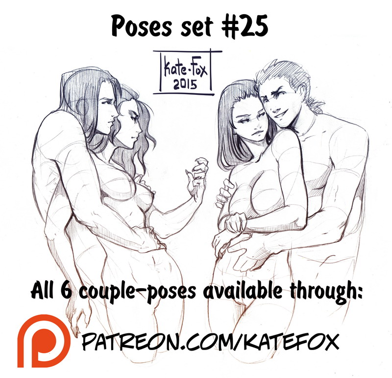 Couple pose references by ImoonArt on DeviantArt