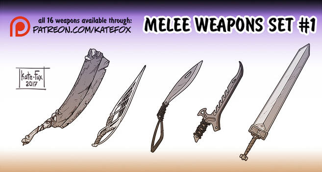 Weapons set 1