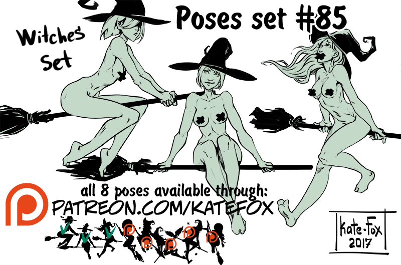 picture Broom Witch Pose Reference pose study 85 by kate fox on deviantart