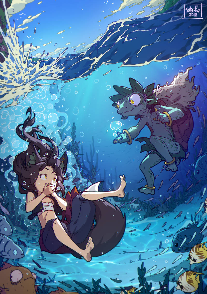 Underwater breathing by Kate-FoX