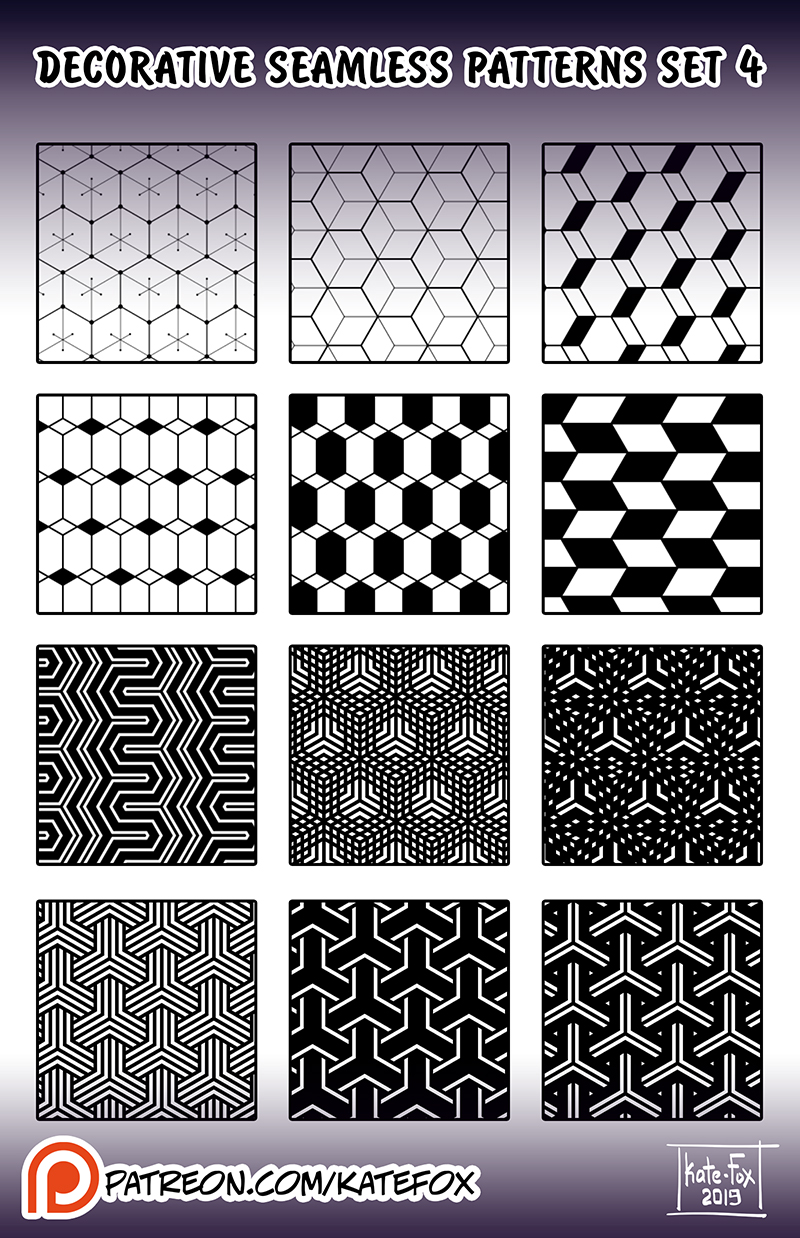 Photoshop Pattern Deviantart decorative patterns #4 for Photoshop by Kate-FoX on DeviantArt