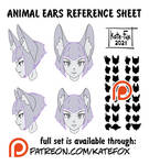 Animal ears reference sheet