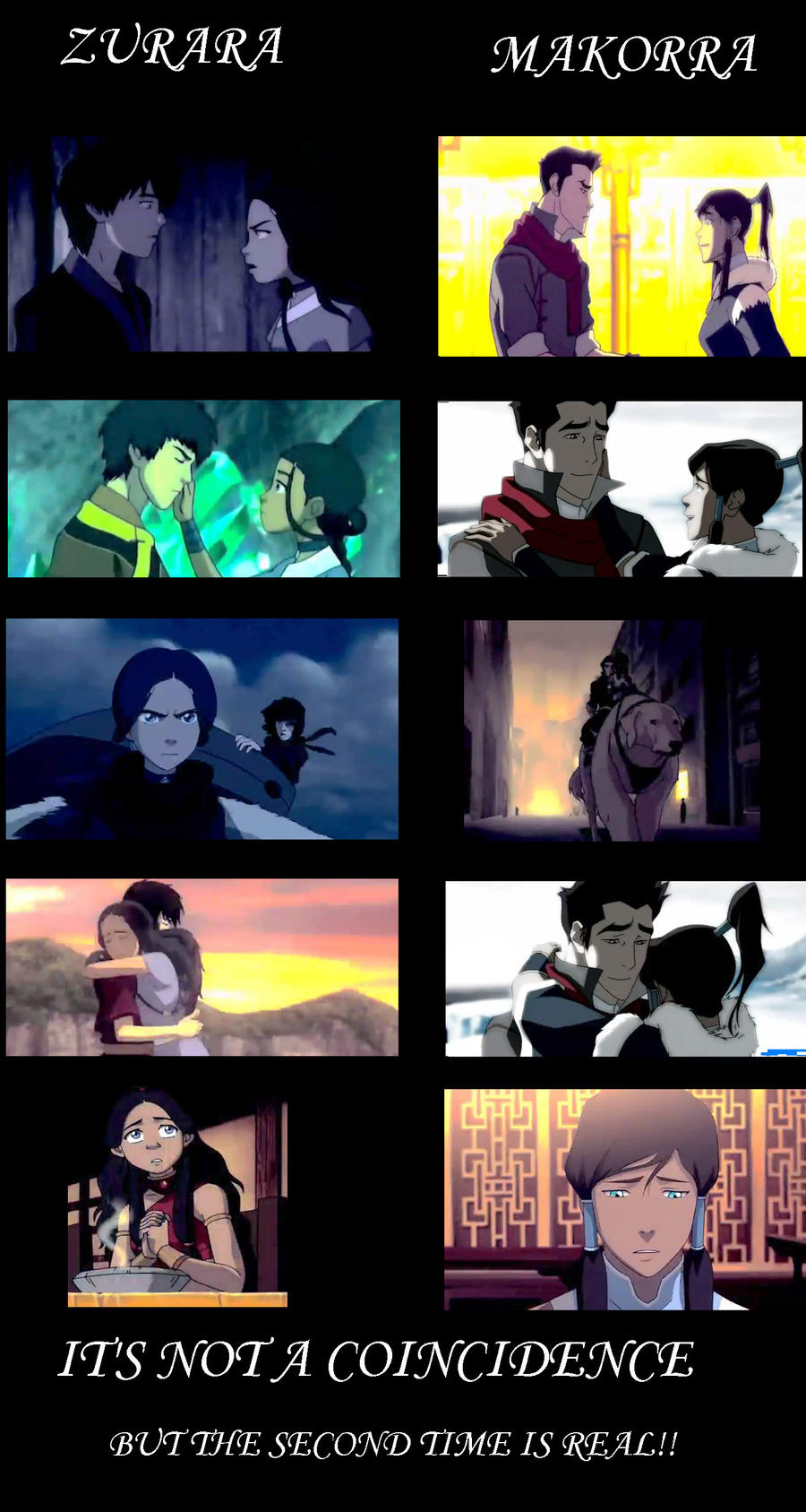 Zutara--Makorra(not a coincidence!!)