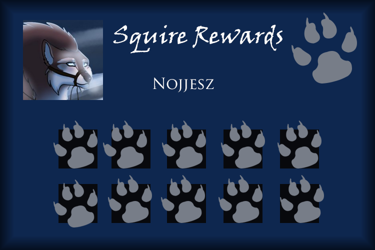 Nojjesz Squire Rewards Card