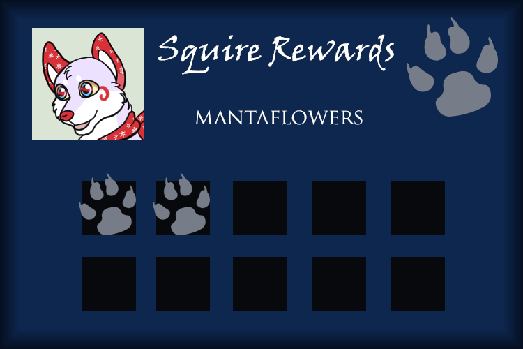 Mantaflowers Squire Rewards Card