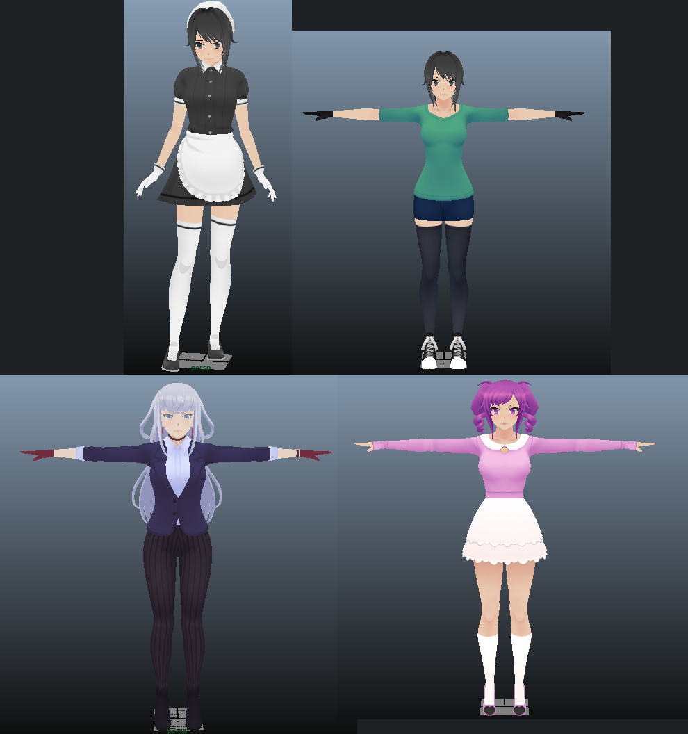 yandere simulator - outfits used in town strip by DerpyPixelz on DeviantArt