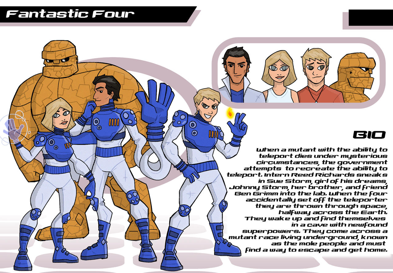 Fantastic Four - Character Redesigns by ZeFlash101 on DeviantArt