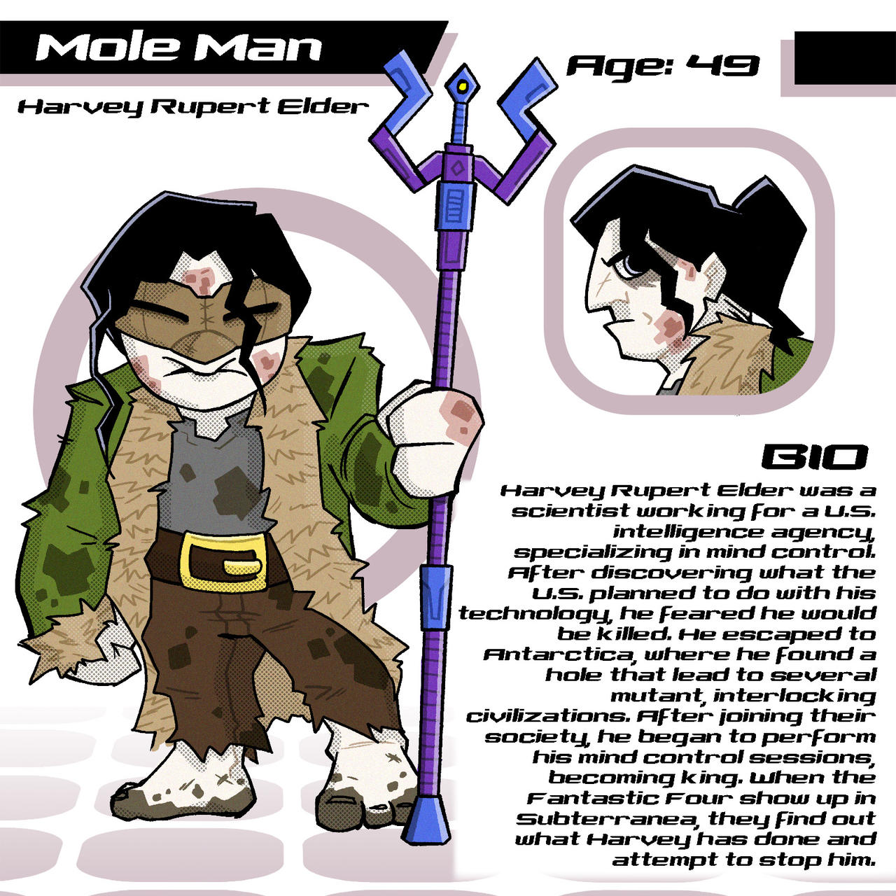 Mole Man - Character Redesign by ZeFlash101 on DeviantArt