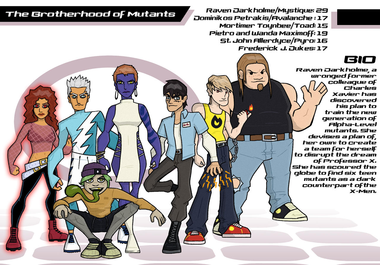 The Brotherhood of Mutants - Character Redesigns by ZeFlash101 on ...