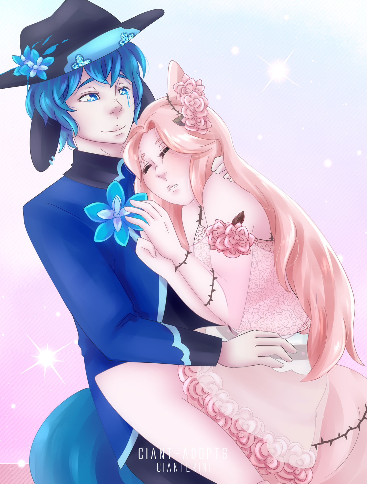 YCH Azure x Lavender by CiantADOPTS on DeviantArt