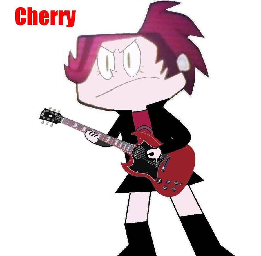 the mighty b cherry on guitar