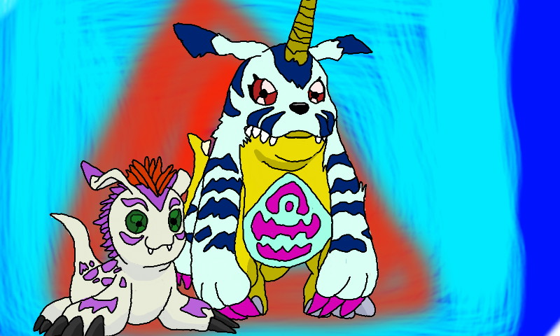 gabumon and gomamon