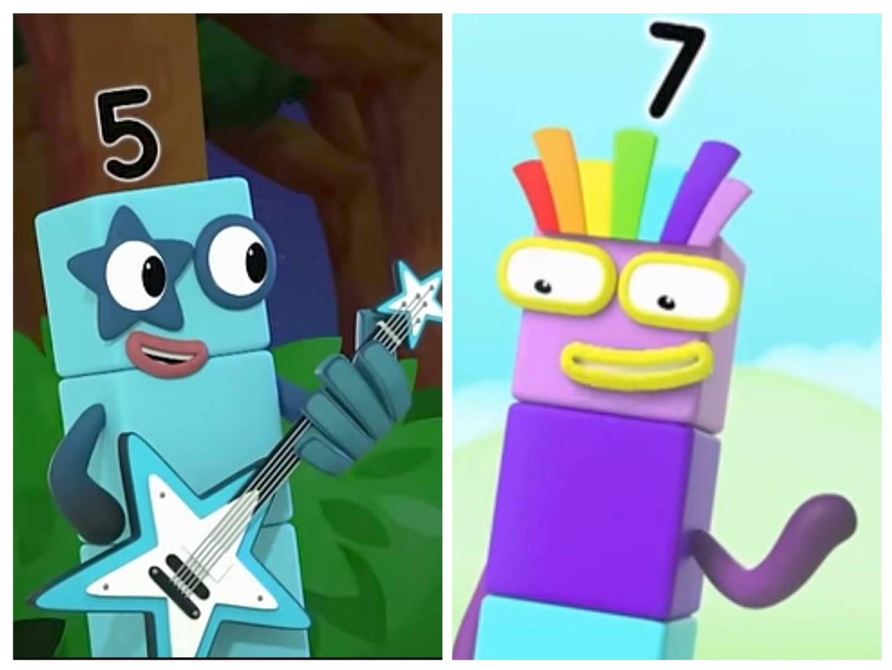 Numberblocks 5 and 7 Collage by FiveTheCute2011 on DeviantArt