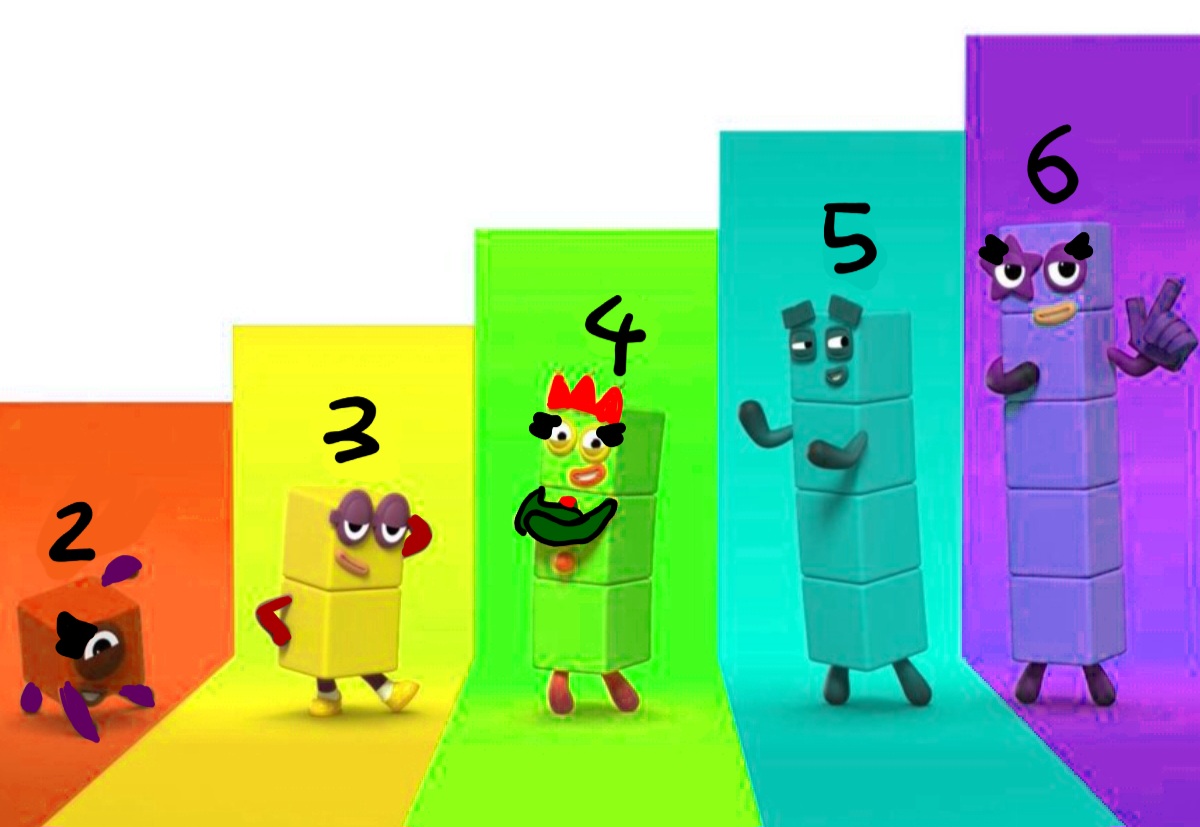 Numberblocks 1 to 5 but it's My AU Color Swap by FiveTheCute2011 on ...