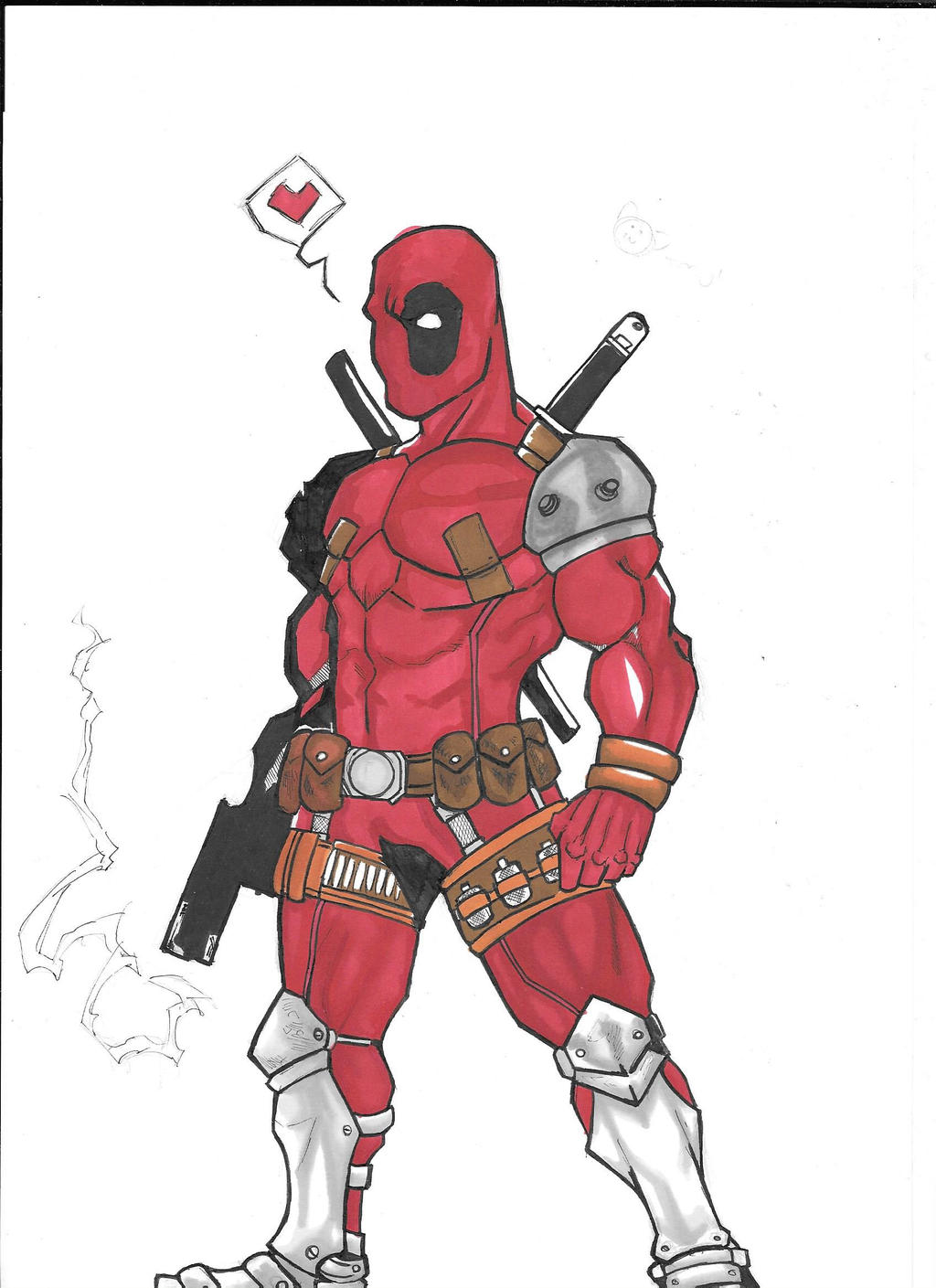 Deadpool Color version by Megadji on DeviantArt