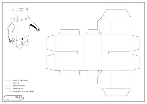 Robot No. 01 BLANK - 1 of 3