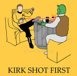 Kirk shot first