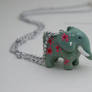 Floral Elephant Necklace