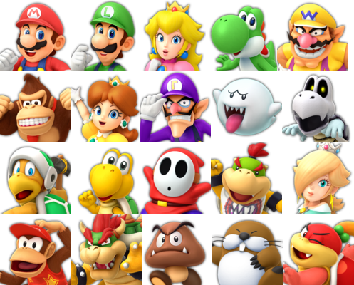 Super Mario Party - All Characters 