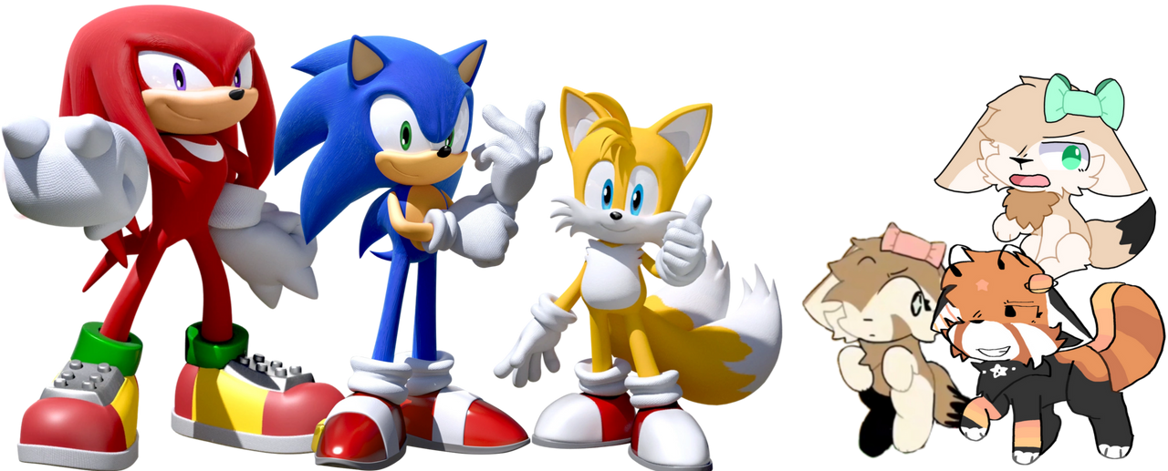 Peachezb Peachez,Waffles,Loafal meets Sonic,Tails,Knuckles by Noe0123 on DeviantArt