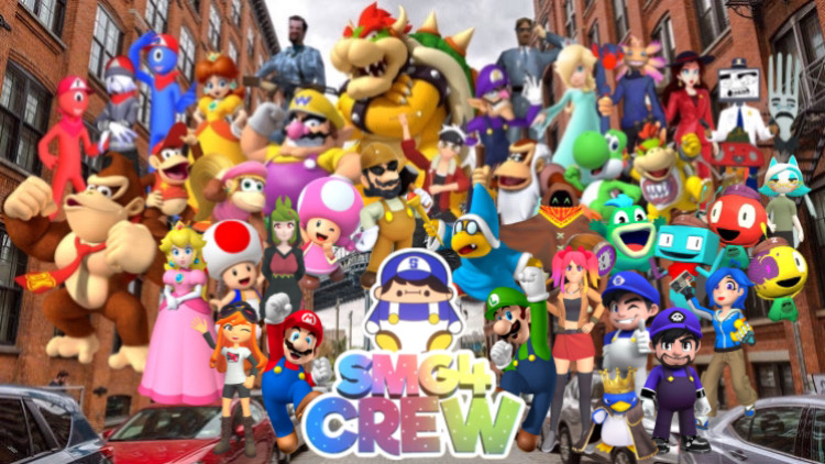 Super Mario Bros and SMG4 Crew (Version 2) by Noe0123 on DeviantArt