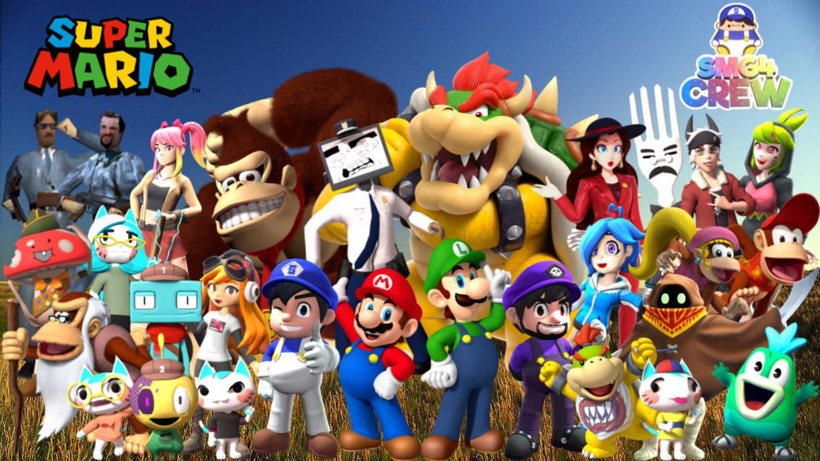 Super Mario and SMG4 Crew Wallpaper by Noe0123 on DeviantArt