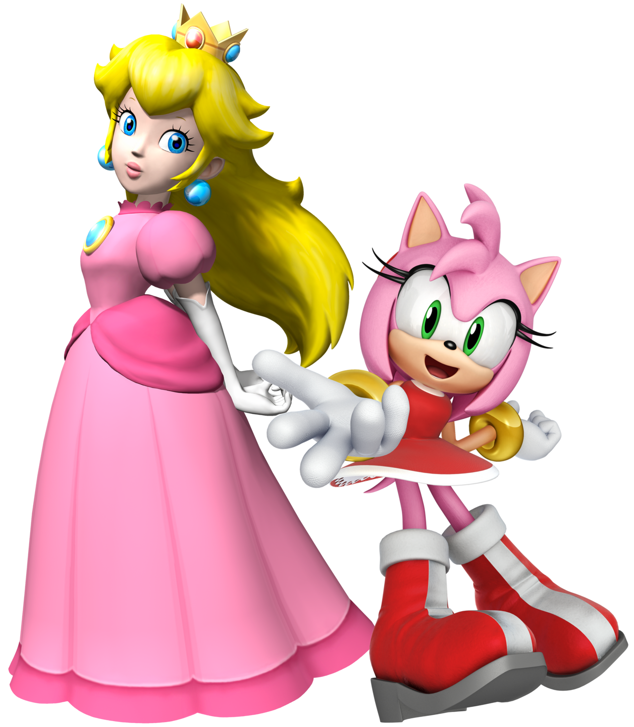Princess Rose Princess Peach and Amy Rose by Noe0123 on DeviantArt
