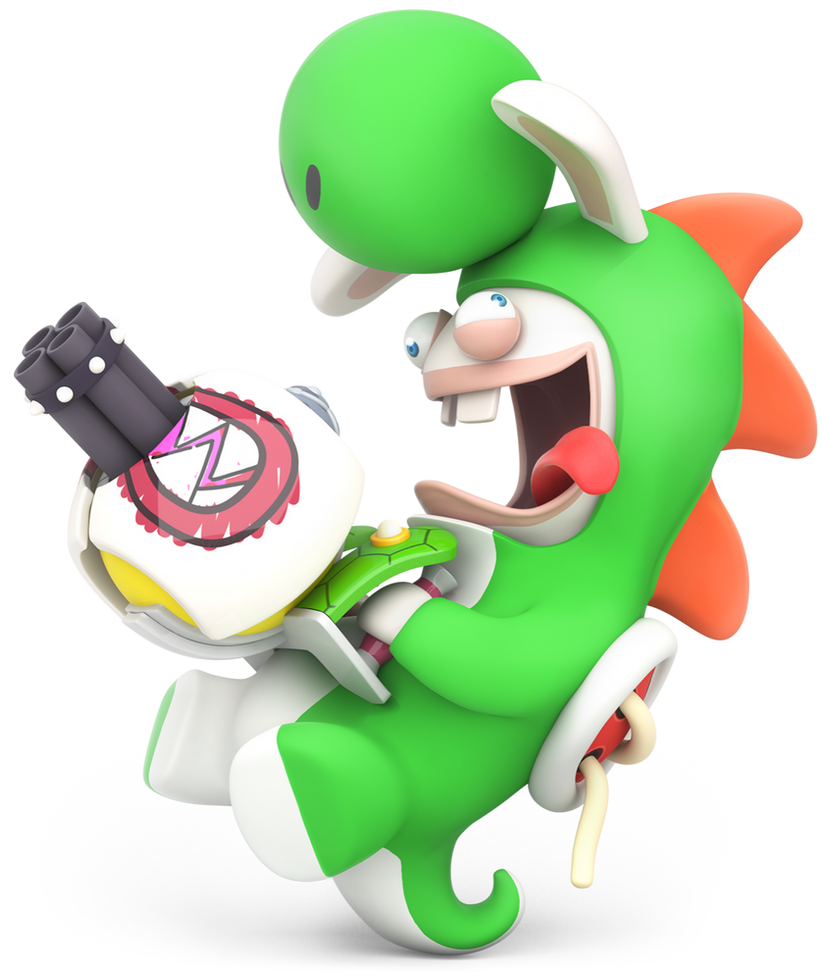 Rabbid Yoshi Render by Noe0123 on DeviantArt