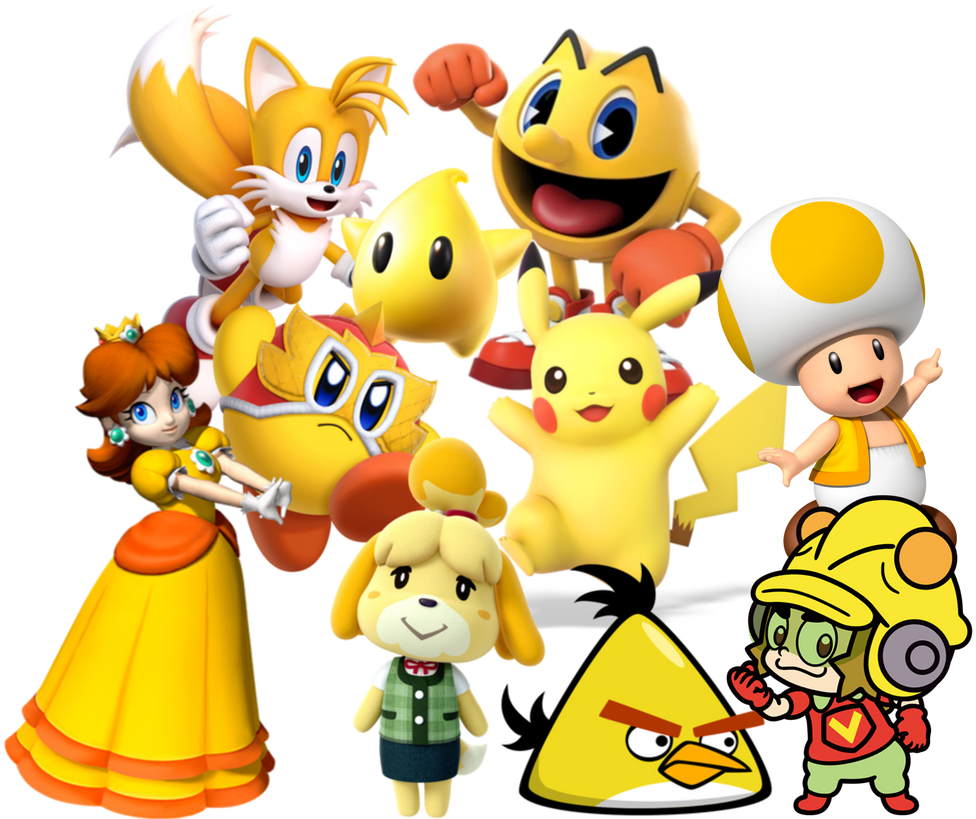 All Characters Color All Characters with yellow colors by Noe0123 on DeviantArt