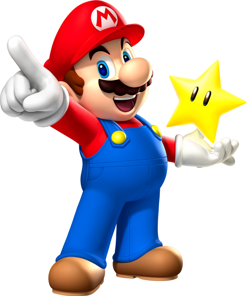 Mario and Star Render by Noe0123 on DeviantArt