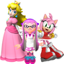 Princess Peach, Amy Rose and Emily