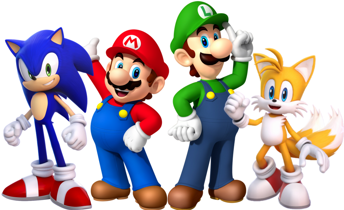 Mario, Luigi, Sonic and Tails 2 by Noe0123 on DeviantArt