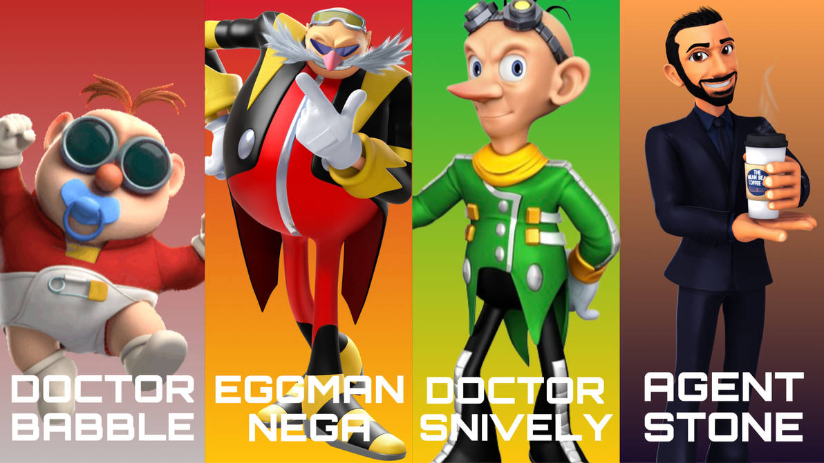 Dr. Babble, Nega, Snively and Agent Stone Posters by Noe0123 on DeviantArt