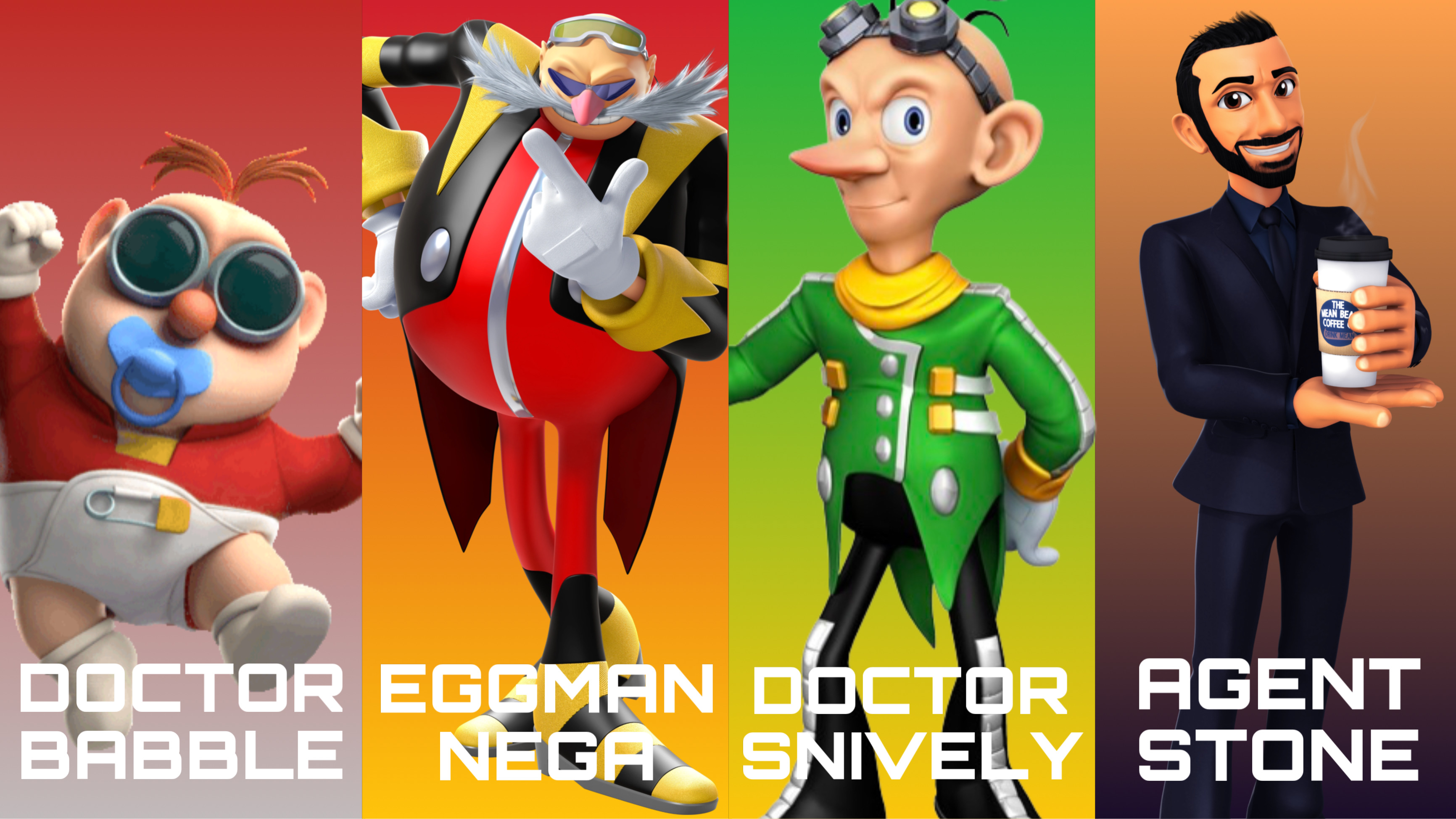 Dr. Babble, Nega, Snively and Agent Stone Posters by Noe0123 on DeviantArt