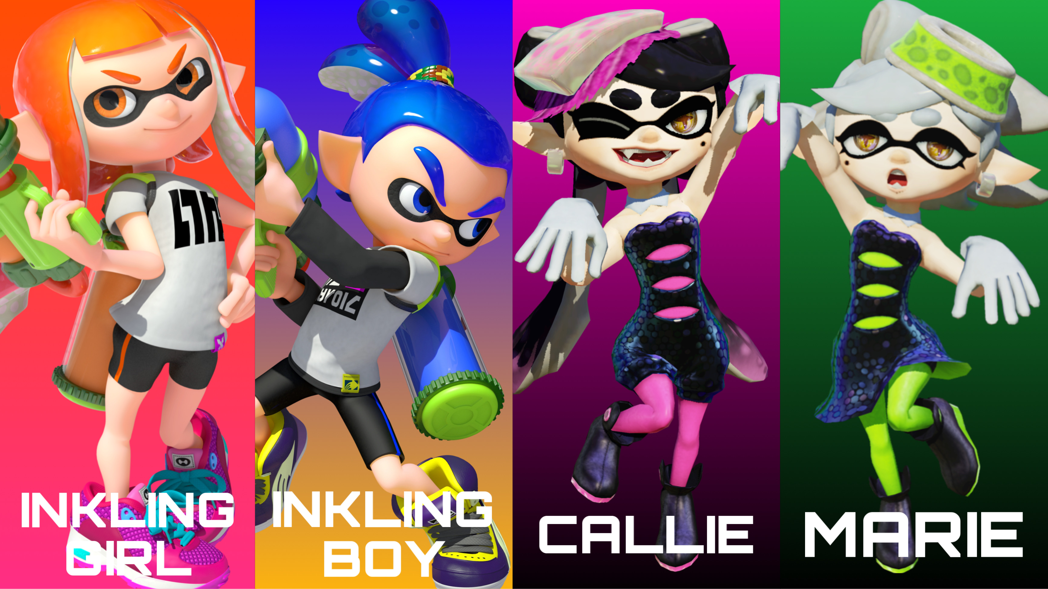 Inkling Girl and Boy, Callie and Marie Posters by Noe0123 on DeviantArt