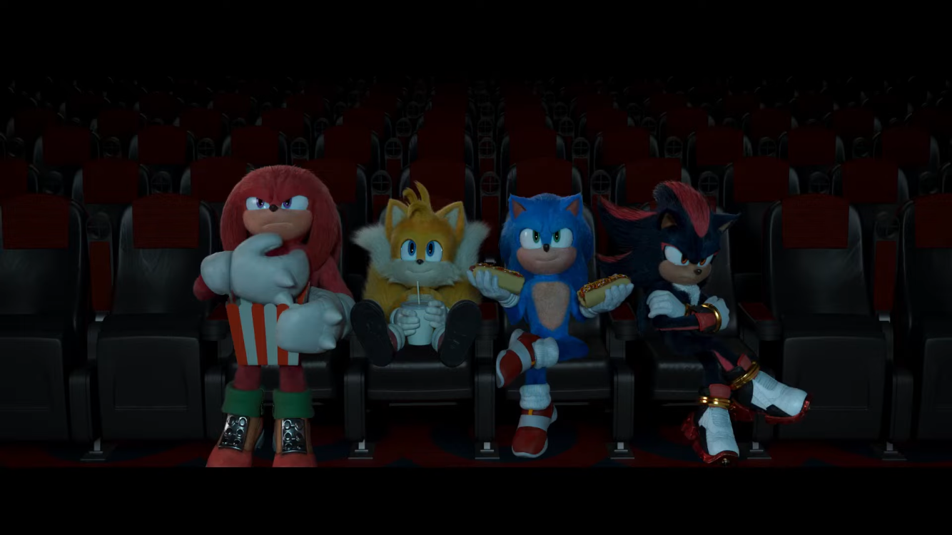 Sonic, Tails, Knuckles and Shadow watching a movie by Noe0123 on DeviantArt