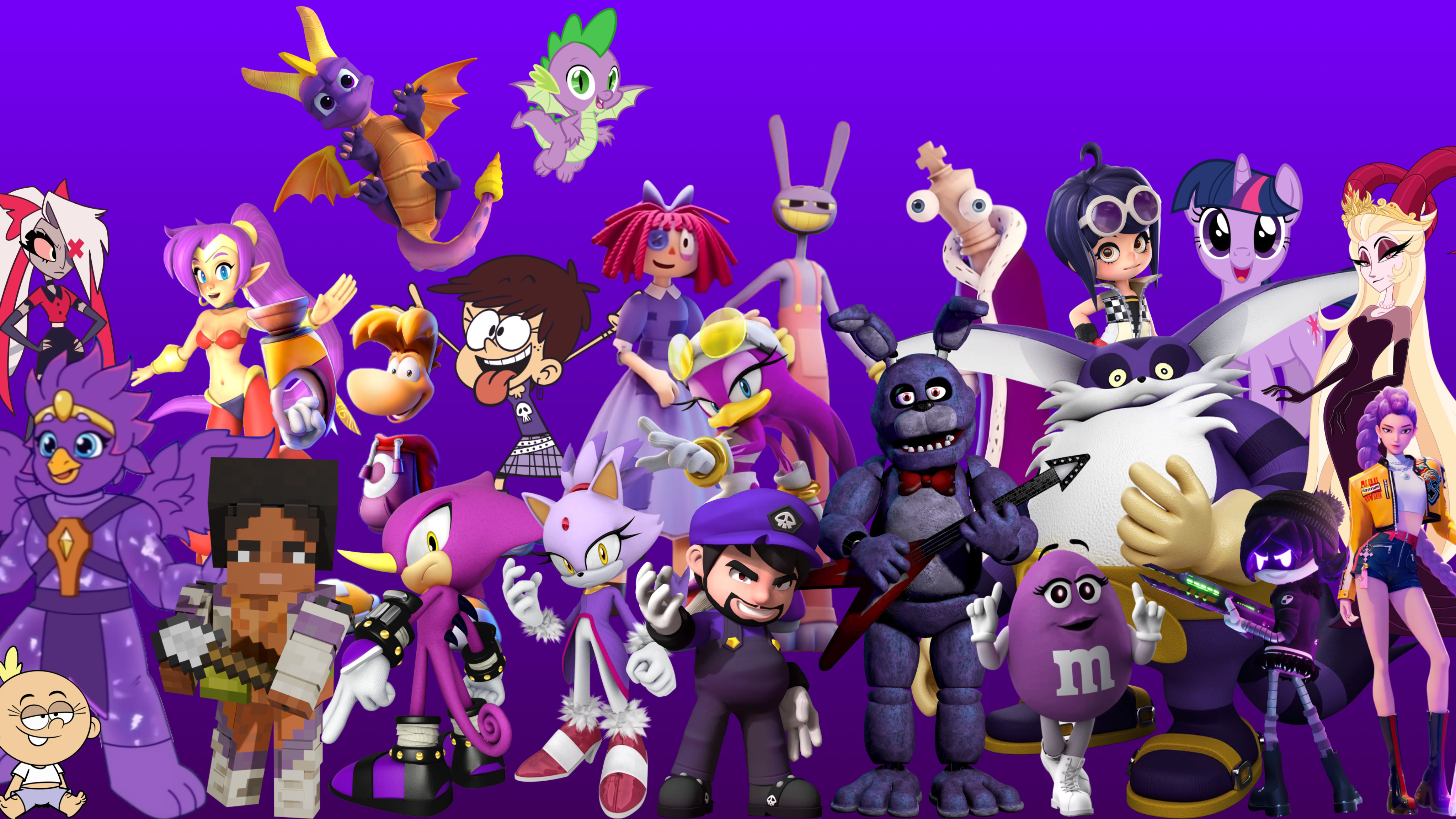 Purple Character Examples Characters with Purple by Noe0123 on DeviantArt