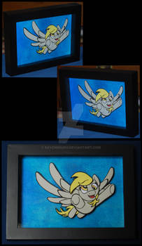 Derpy Flying shadowbox