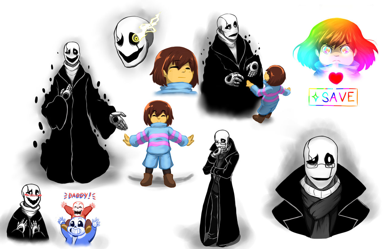 UT doodle - Gaster/Frisk