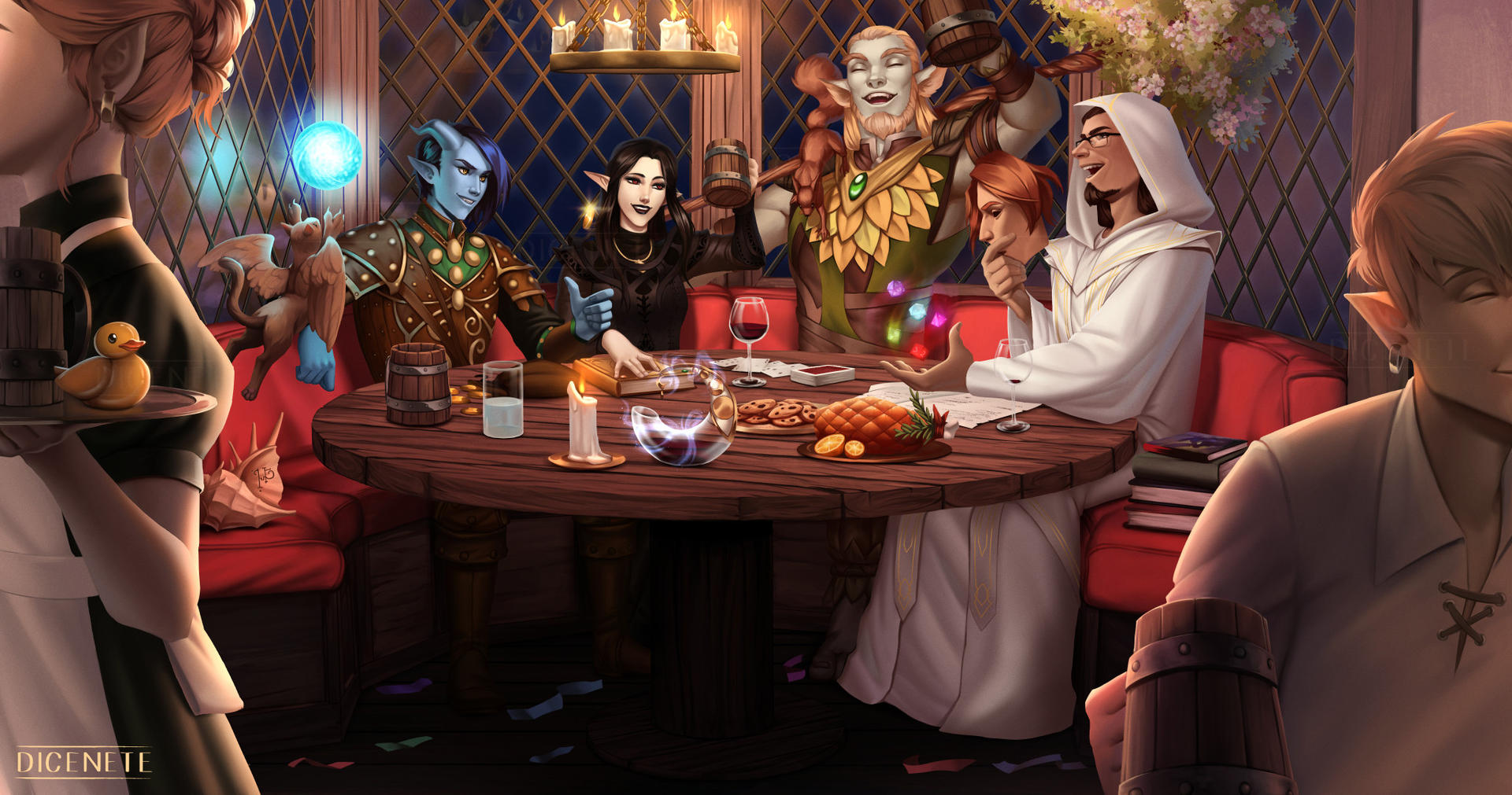 Tavern Party Illustration Commission By Dicenete On DeviantArt tavern-party-illustration-commission-by-dicenete-on-deviantart