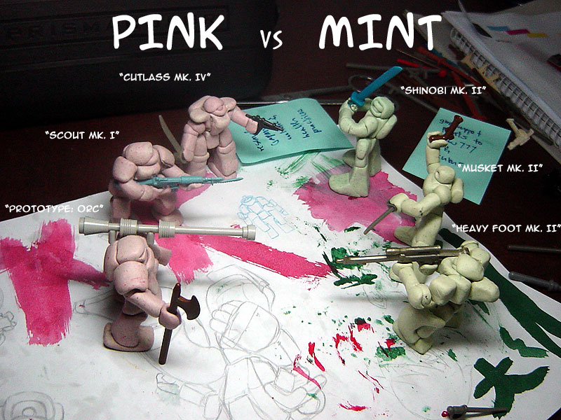 Pink vs Mint