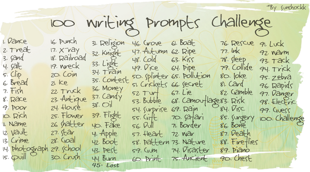 100 Writing Prompts Challenge