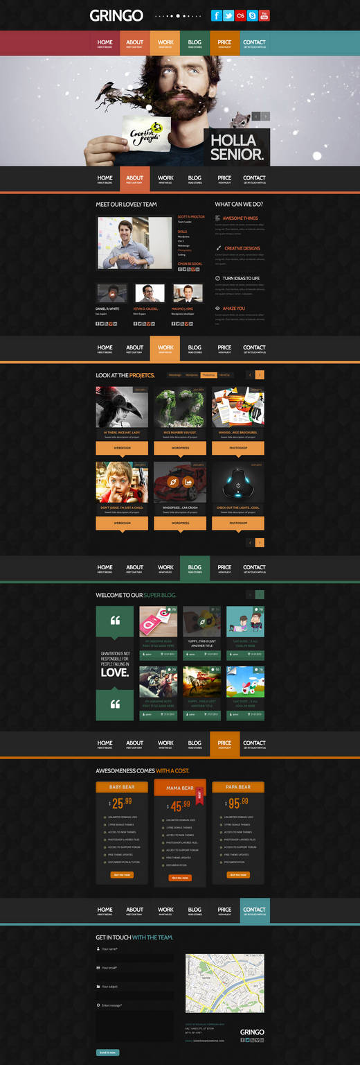 Gringo PSD Template by donkeythemes