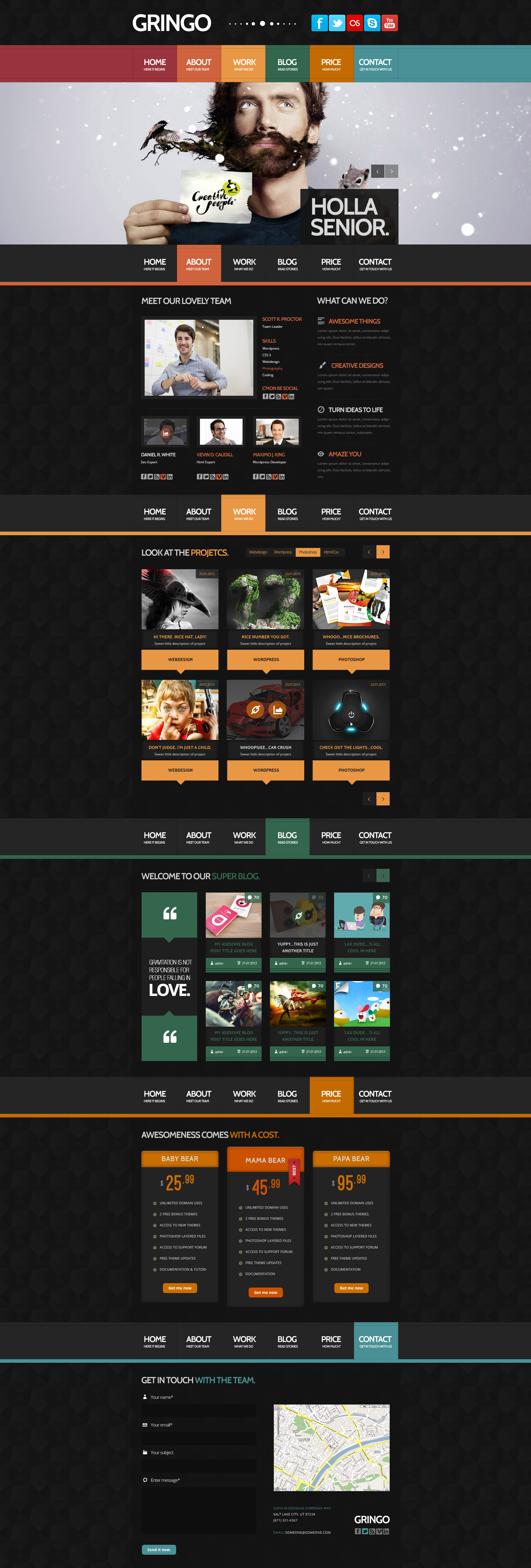 Gringo PSD Template by donkeythemes