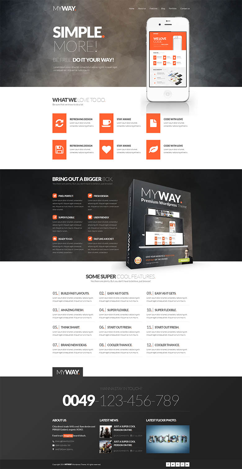 MyWay Free PSD Template